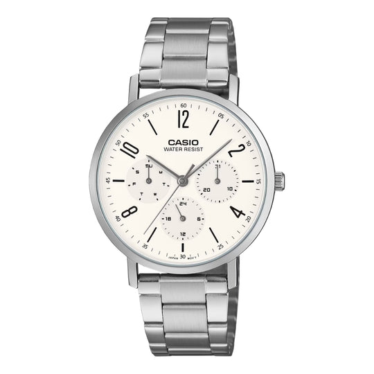 Casio Men's Analog Stainless Steel Band Watch MTPVT06D-7B MTP-VT06D-7B
