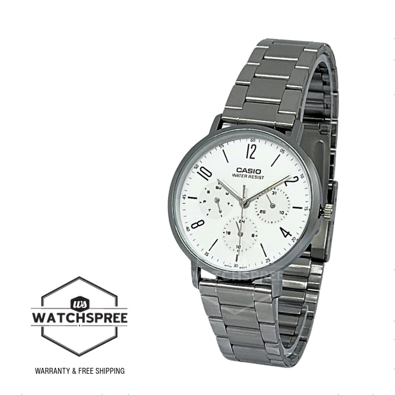 Casio Men's Analog Stainless Steel Band Watch MTPVT06D-7B MTP-VT06D-7B