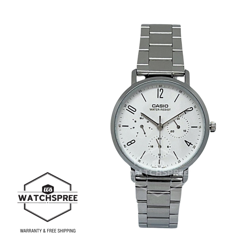 Casio Men's Analog Stainless Steel Band Watch MTPVT06D-7B MTP-VT06D-7B