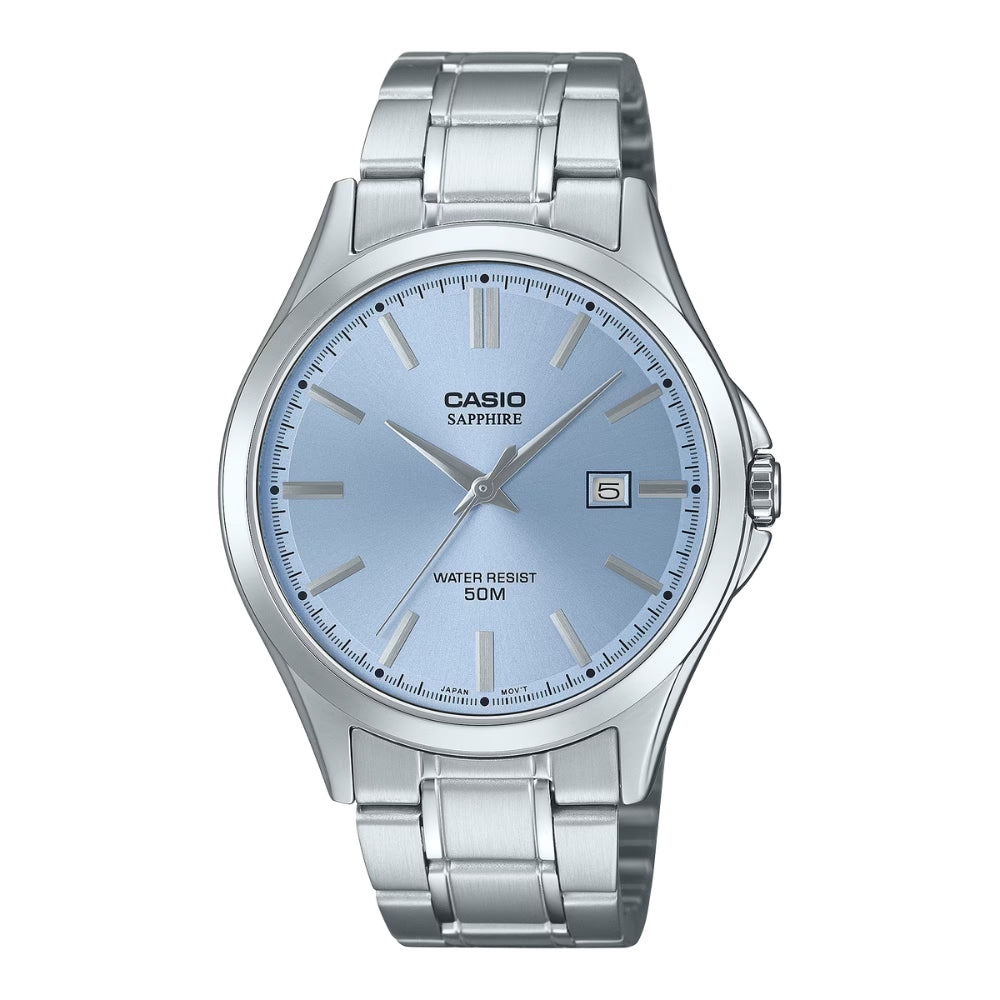 Casio Men's Analog Stainless Steel Band Watch MTS115D-2A2 MTS-115D-2A2