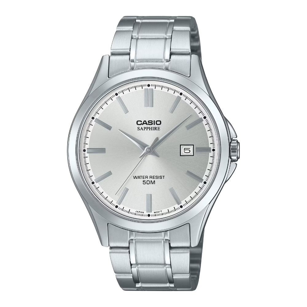 Casio Men's Analog Stainless Steel Band Watch MTS115D-7A MTS-115D-7A