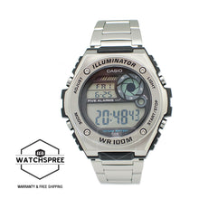 Load image into Gallery viewer, Casio Digital Stainless Steel Strap Watch MWD100HD-1A MWD-100HD-1A
