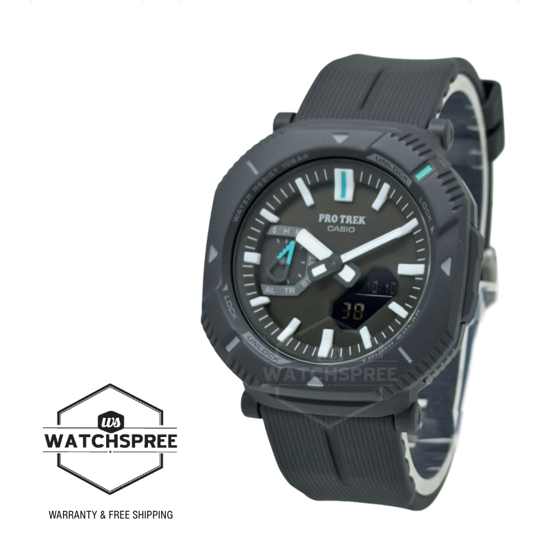 Casio Pro Trek PRJ-B001 Lineup Bluetooth Tough Solar Bio-Based Black Resin Band Watch PRJB001-1D PRJ-B001-1D PRJ-B001-1