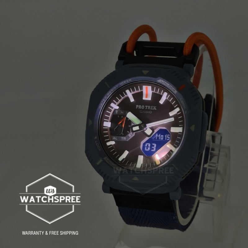 Casio Pro Trek PRJ-B001 Lineup Bluetooth Tough Solar Blue Cloth Band Watch PRJB001B-2D PRJ-B001B-2D PRJ-B001B-2