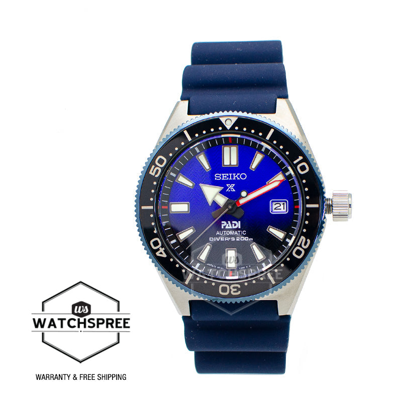 [JDM] Seiko Prospex and PADI (Japan Made) Diver's Automatic Special Edition Blue Silicon Strap Watch SBDC055 SBDC055J (Not For EU Buyers) (Not For EU Buyers) (LOCAL BUYERS ONLY)