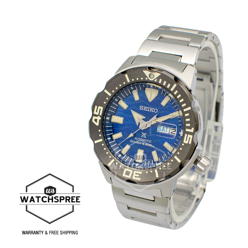 Seiko Prospex (Japan Made) Diver Scuba Save the Ocean Special Edition Silver Stainless Steel Band Watch SBDY045 SBDY045J  (Not For EU Buyers) (Not For EU Buyers) (LOCAL BUYERS ONLY)