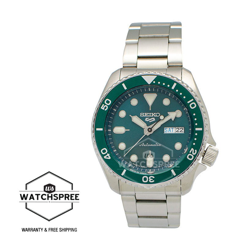 [JDM] Seiko 5 Sports (Japan Made) Automatic Silver Stainless Steel Band Watch SBSA011 SBSA011J (Not For EU Buyers) (LOCAL BUYERS ONLY)