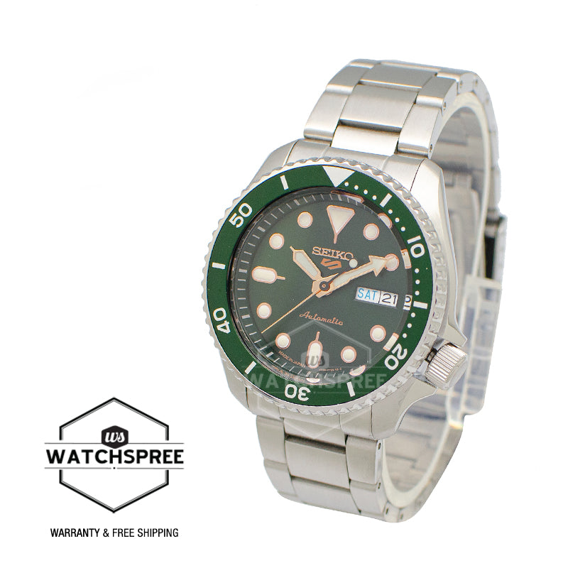 Seiko 5 Sports (Japan Made) Automatic Silver Stainless Steel Band Watch SBSA013 SBSA013J (LOCAL BUYERS ONLY)