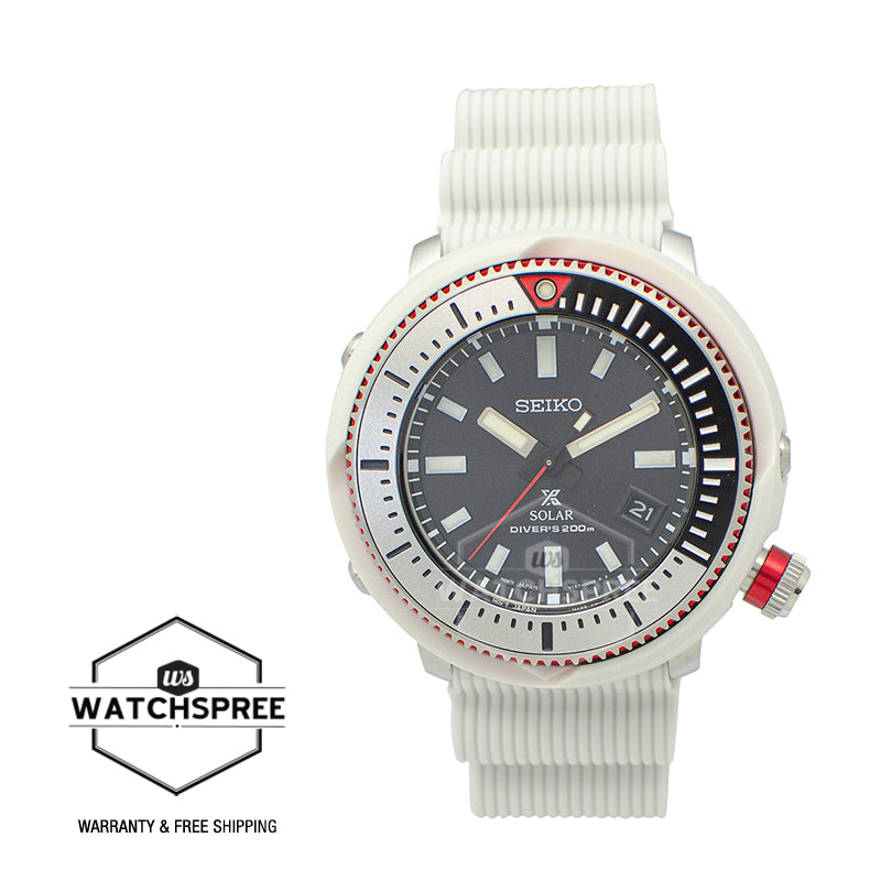 Seiko Prospex Solar Diver's Dirty White Silicone Strap Watch SNE545P1 (Not For EU Buyers) (LOCAL BUYERS ONLY)