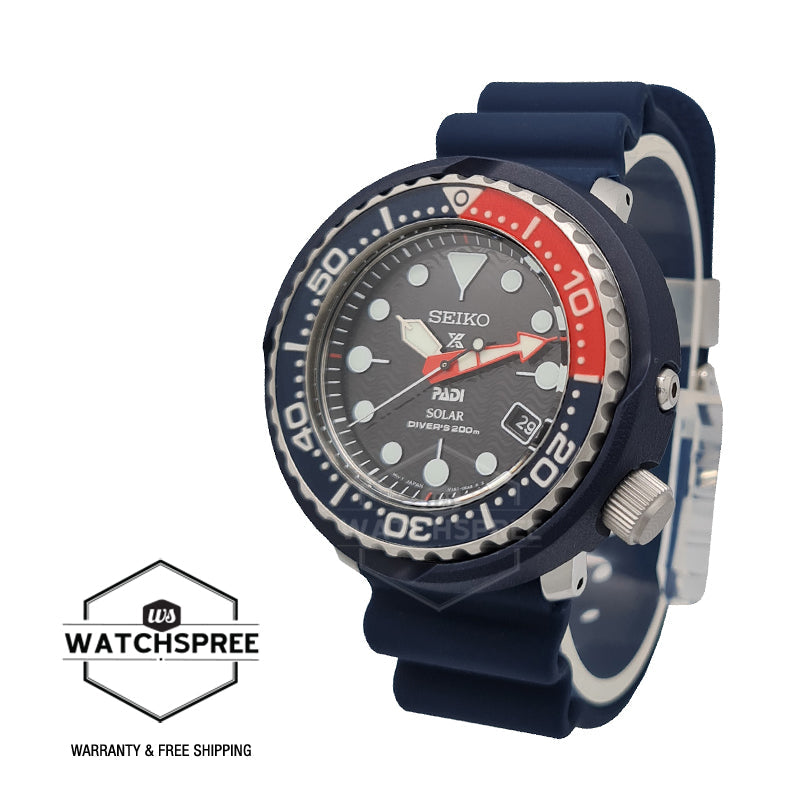 Seiko Prospex and PADI Solar Diver's Special Edition Blue Silicone Strap Watch SNE557P1 (LOCAL BUYERS ONLY)