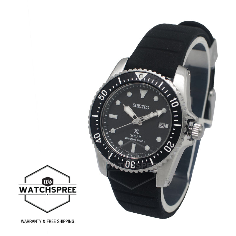 Seiko Prospex Solar Diver's Black Silicone Strap Watch SNE573P1 (LOCAL BUYERS ONLY)