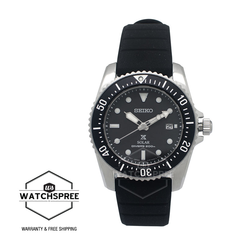 Seiko Prospex Solar Diver's Black Silicone Strap Watch SNE573P1 (LOCAL BUYERS ONLY)