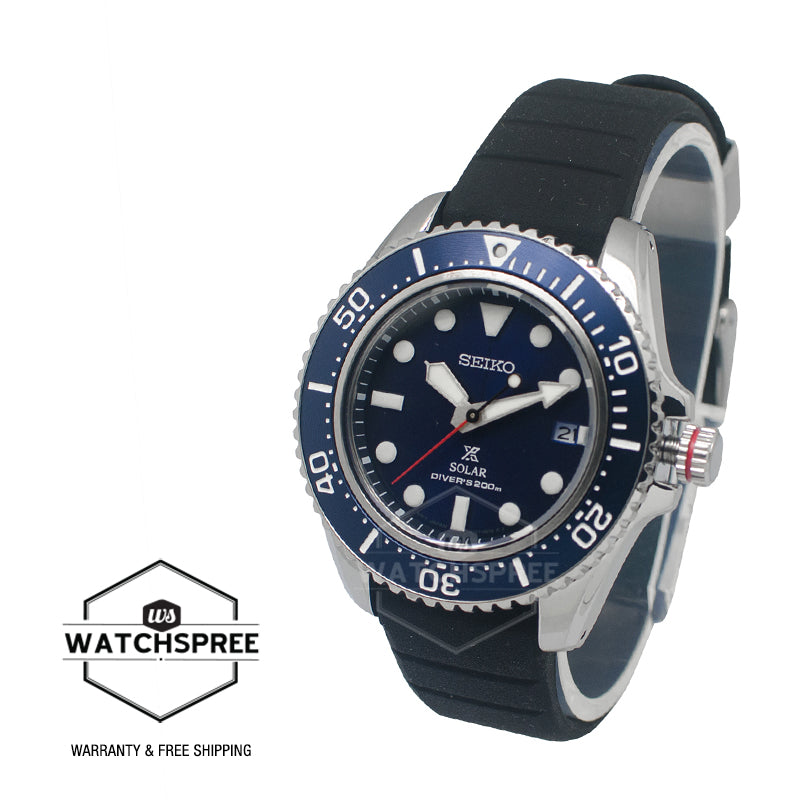 Seiko Prospex Solar Diver's Black Silicone Strap Watch SNE593P1 (LOCAL BUYERS ONLY)