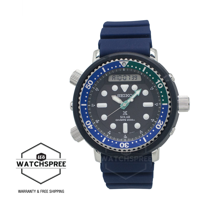 Seiko Prospex Solar Diver's Navy Blue Silicone Strap Watch SNJ039P1 (Not For EU Buyers) (LOCAL BUYERS ONLY)
