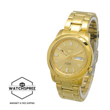 Load image into Gallery viewer, Seiko 5 Automatic Gold-Tone Stainless Steel Band Watch SNKK20K1
