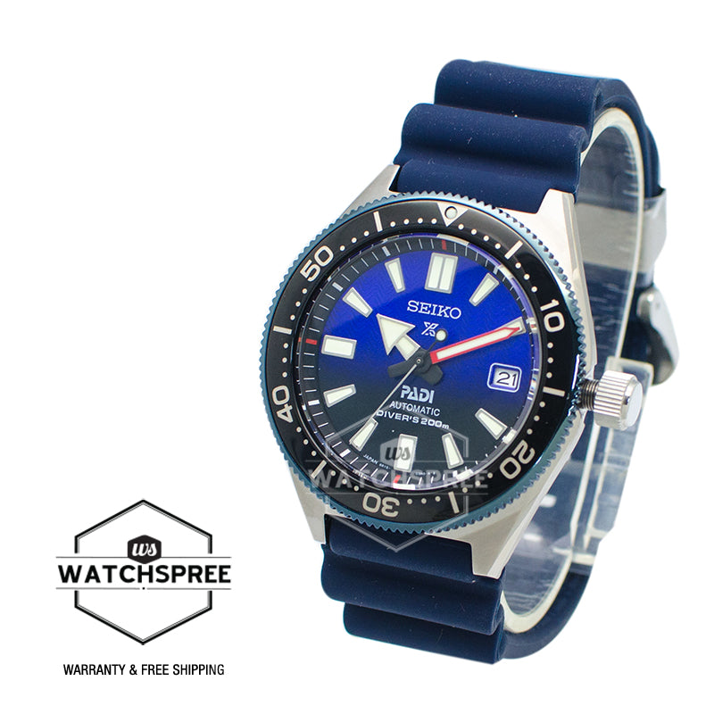 Seiko Prospex and PADI (Japan Made) Air Diver Special Edition Dark Blue Silicon Strap Watch SPB071J1 (Not For EU Buyers) (LOCAL BUYERS ONLY)