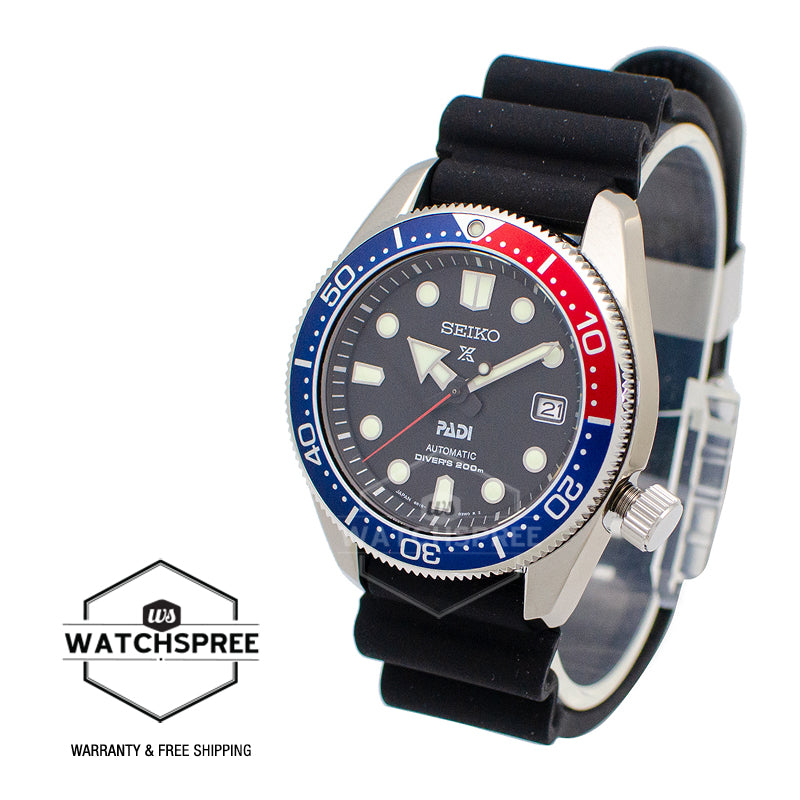 Seiko Prospex and PADI (Japan Made) Automatic Special Edition Black Silicon Strap Watch SPB087J1 (Not For EU Buyers) (LOCAL BUYERS ONLY)