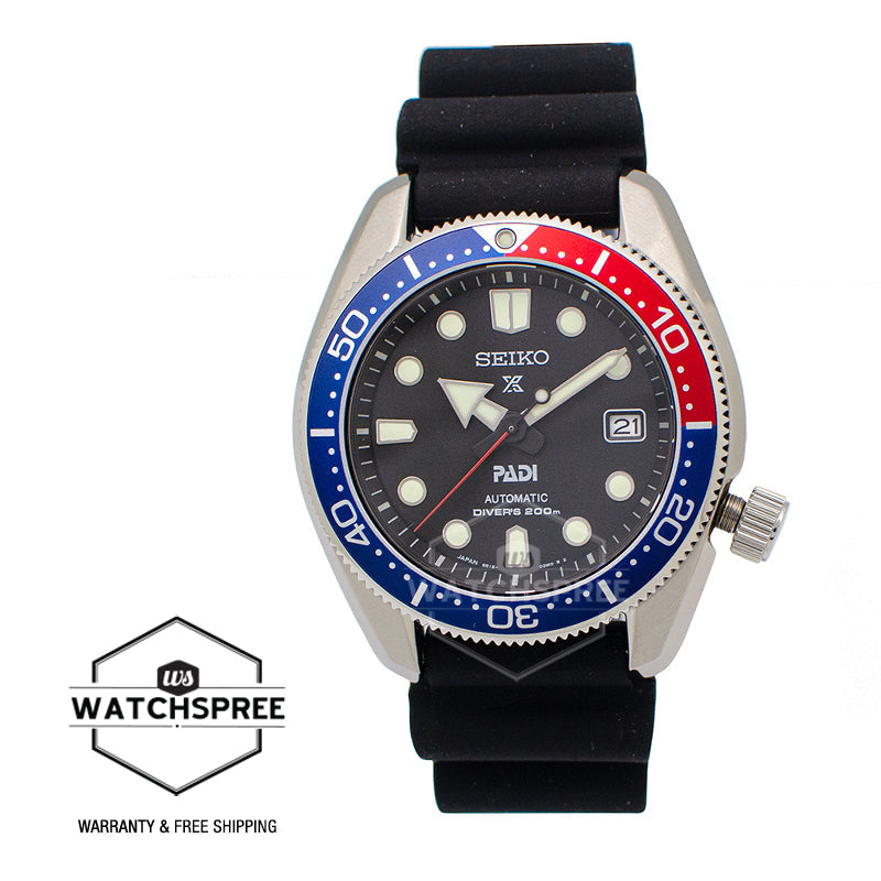 Seiko Prospex and PADI (Japan Made) Automatic Special Edition Black Silicon Strap Watch SPB087J1 (Not For EU Buyers) (LOCAL BUYERS ONLY)