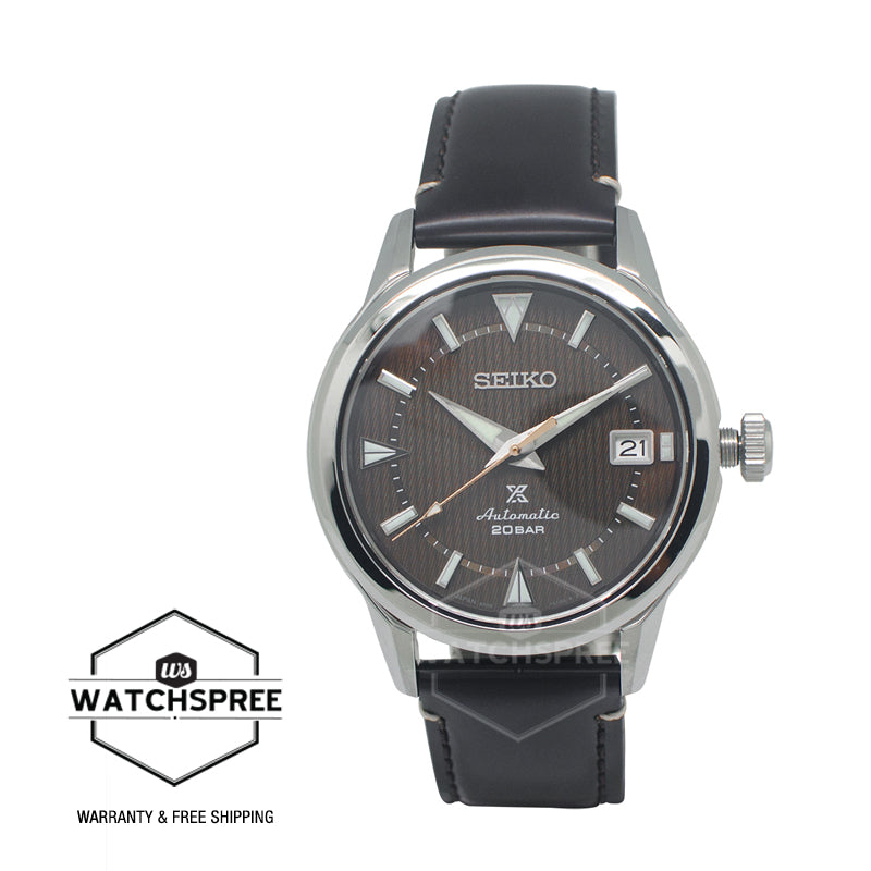 Seiko Prospex (Japan Made) Automatic Dark Brown Horse Skin Strap Watch SPB251J1 (LOCAL BUYERS ONLY)