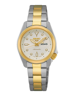 Seiko Women's 5 Sports Automatic Two-Tone Stainless Steel Band Watch SRE004K1
