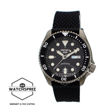 Load image into Gallery viewer, Seiko 5 Sports Automatic Black Silicon Strap Watch SRPD65K2 (LOCAL BUYERS ONLY)
