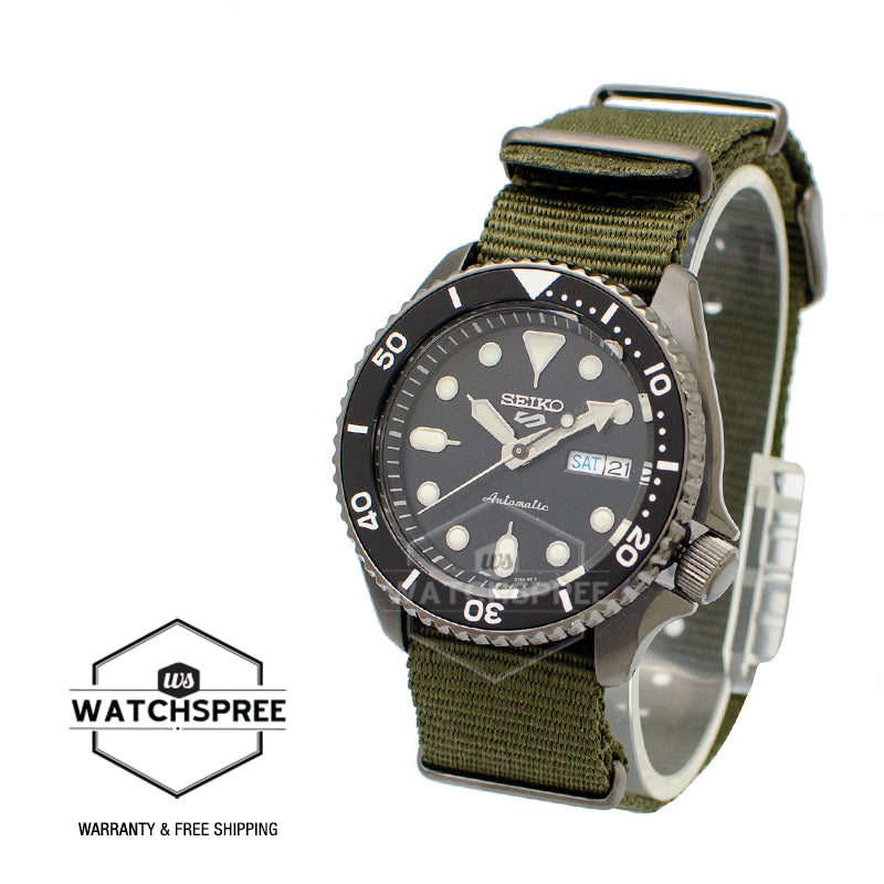 Seiko 5 Sports Automatic Green Nylon Strap Watch SRPD65K4 (LOCAL BUYERS ONLY)