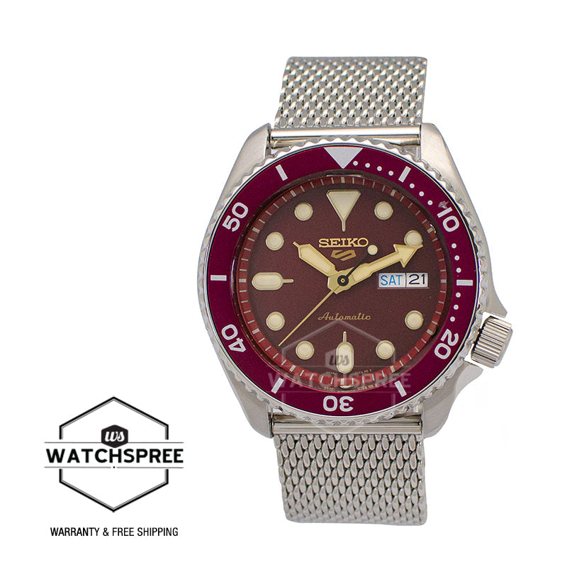 Seiko 5 Sports Automatic Silver Stainless Steel Mesh Band Watch SRPD69K1 (LOCAL BUYERS ONLY)