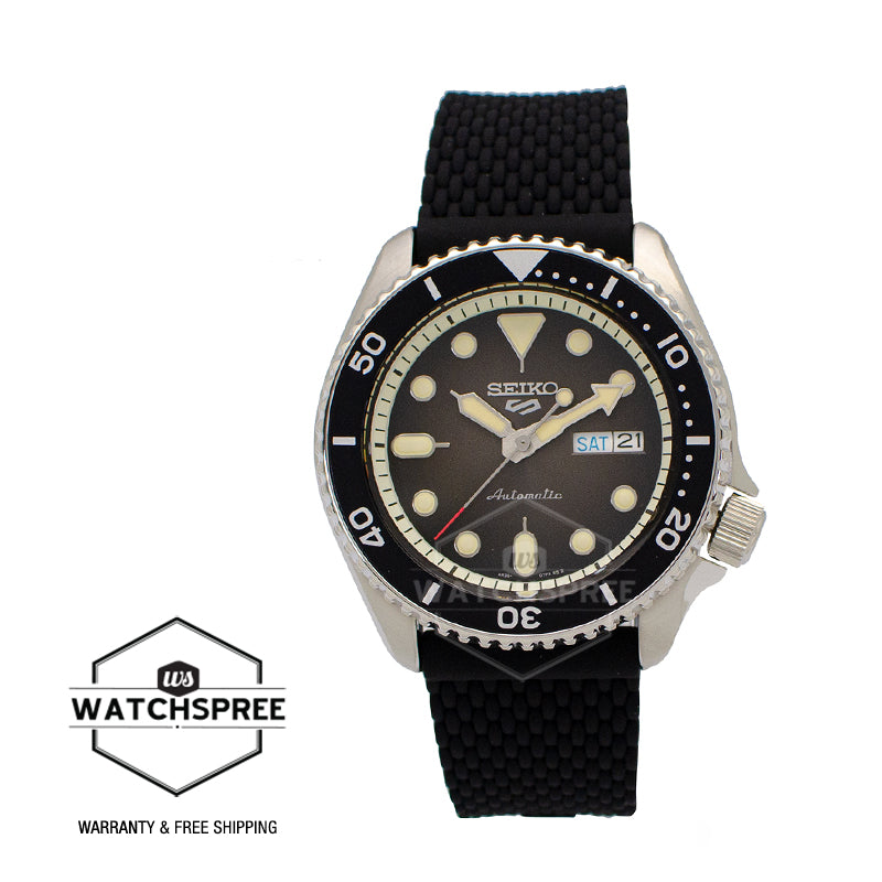 Seiko 5 Sports Automatic Black Silicon Strap Watch SRPD73K2 (LOCAL BUYERS ONLY)