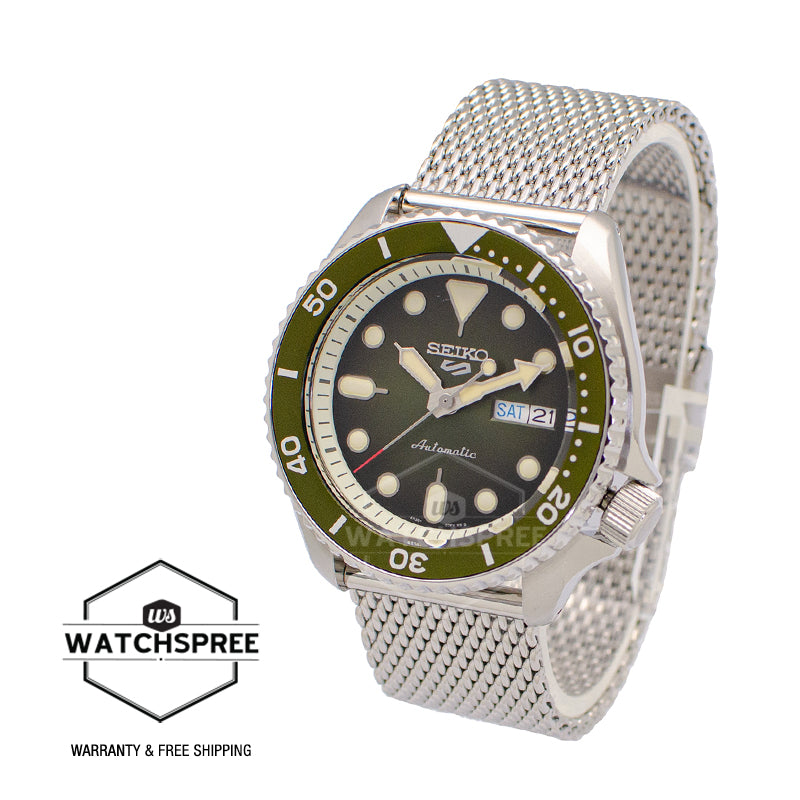 Seiko 5 Sports Automatic Silver Stainless Steel Mesh Band Watch SRPD75K1 (LOCAL BUYERS ONLY)