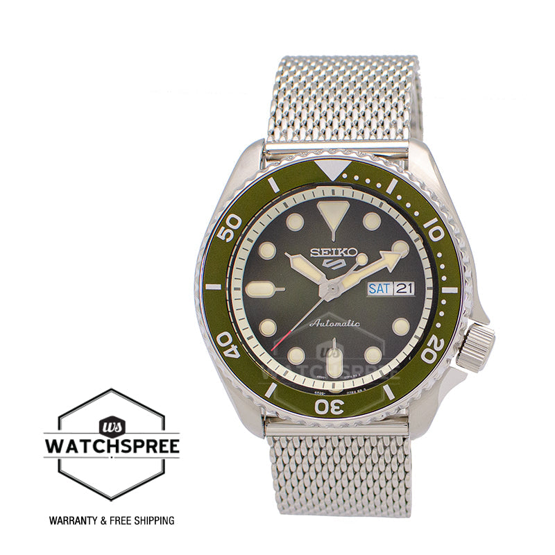 Seiko 5 Sports Automatic Silver Stainless Steel Mesh Band Watch SRPD75K1 (LOCAL BUYERS ONLY)