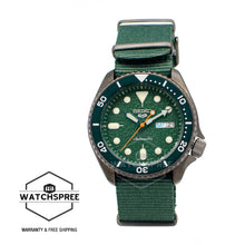 Load image into Gallery viewer, Seiko 5 Sports Automatic Green Nylon Strap Watch SRPD77K1 (LOCAL BUYERS ONLY)
