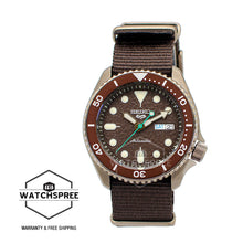 Load image into Gallery viewer, Seiko 5 Sports Automatic Brown Nylon Strap Watch SRPD85K1 (LOCAL BUYERS ONLY)
