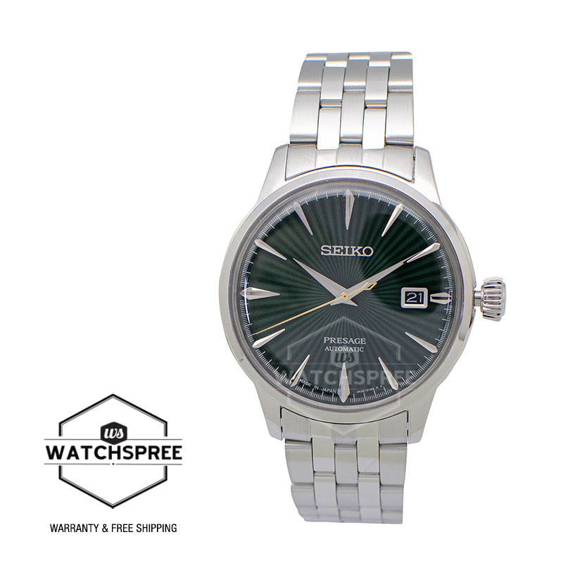 Seiko Presage (Japan Made) Automatic Silver Stainless Steel Band Watch SRPE15J1 (Not For EU Buyers) (LOCAL BUYERS ONLY)