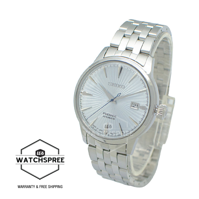 Seiko Presage (Japan Made) Automatic Silver Stainless Steel Band Watch SRPE19J1 (Not For EU Buyers) (LOCAL BUYERS ONLY)
