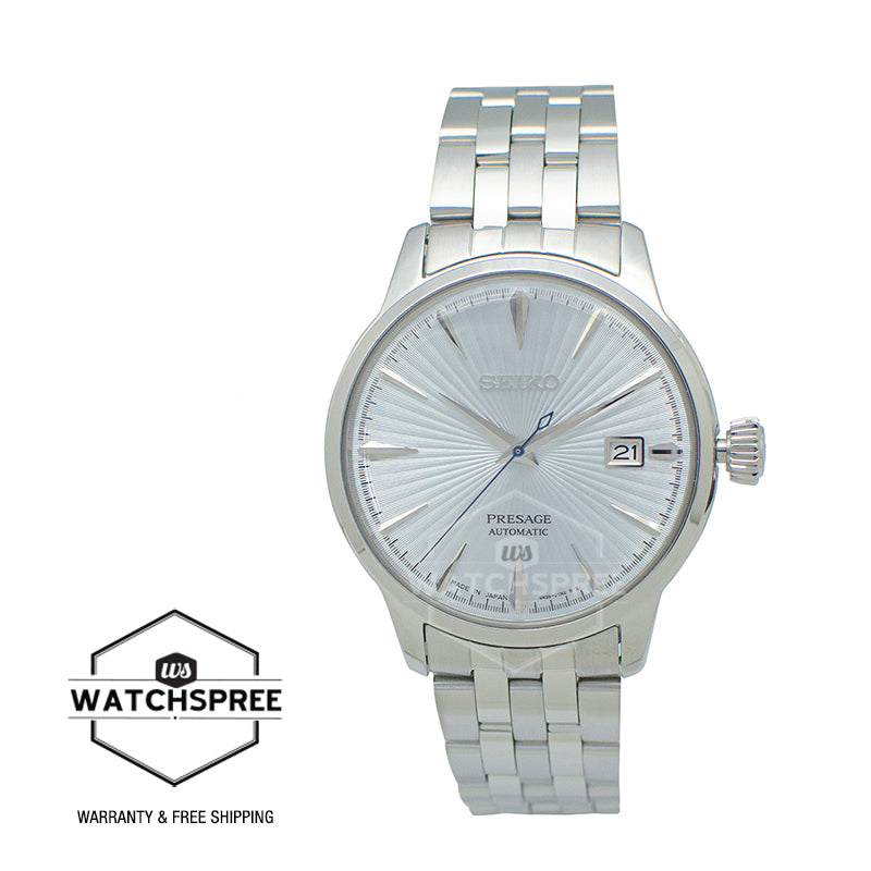 Seiko Presage (Japan Made) Automatic Silver Stainless Steel Band Watch SRPE19J1 (Not For EU Buyers) (LOCAL BUYERS ONLY)