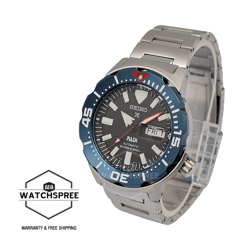 Seiko Prospex and PADI Diver's Automatic Special Edition Silver Stainless Steel Band Watch SRPE27K1 (LOCAL BUYERS ONLY)