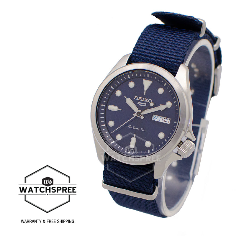 Seiko 5 Sports Automatic Navy Blue Nylon Strap Watch SRPE63K1 (LOCAL BUYERS ONLY)