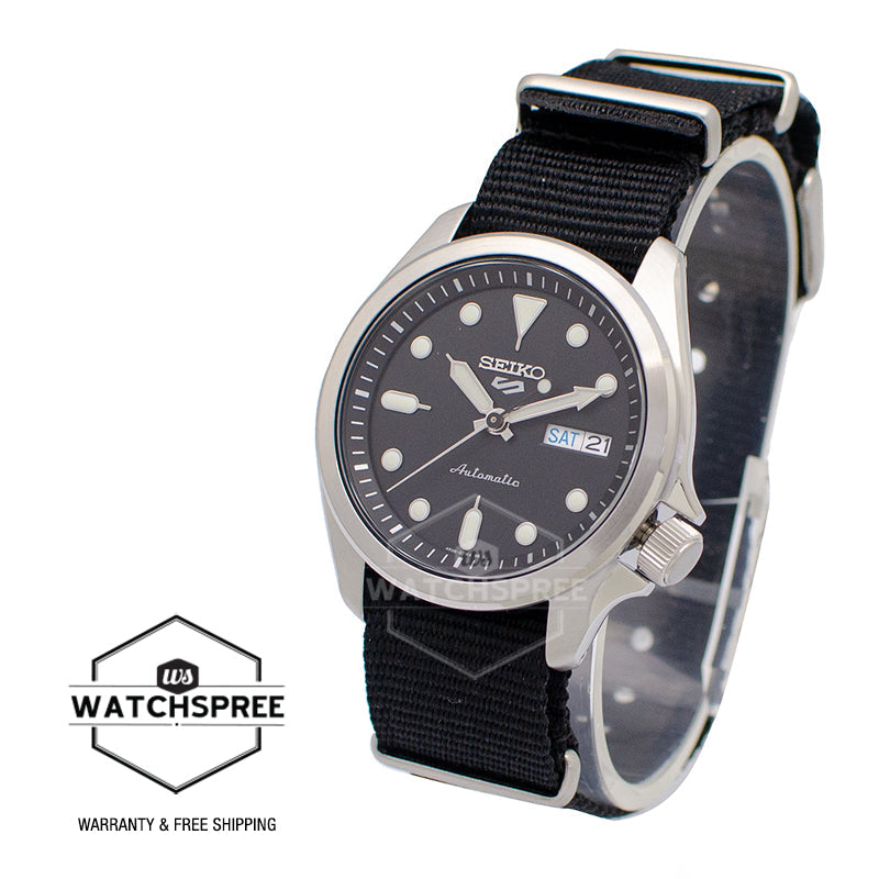 Seiko 5 Sports Automatic Black Nylon Strap Watch SRPE67K1 (LOCAL BUYERS ONLY)