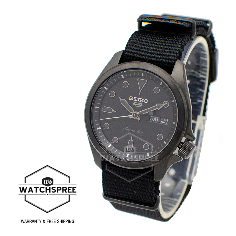Seiko 5 Sports Automatic Black Nylon Strap Watch SRPE69K1 (LOCAL BUYERS ONLY)