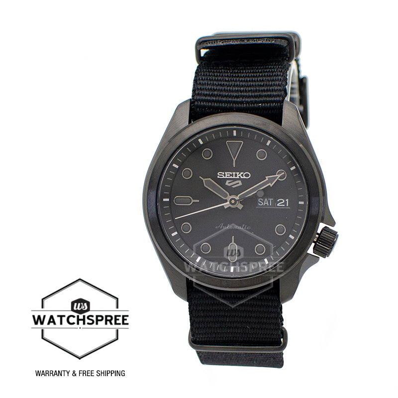 Seiko 5 Sports Automatic Black Nylon Strap Watch SRPE69K1 (LOCAL BUYERS ONLY)