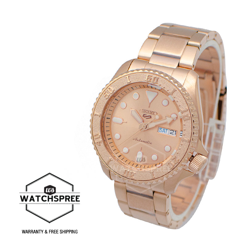 Seiko 5 Sports Automatic Rose Gold Stainless Steel Band Watch SRPE72K1 (LOCAL BUYERS ONLY)