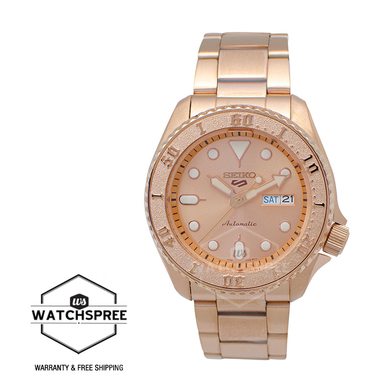Seiko 5 Sports Automatic Rose Gold Stainless Steel Band Watch SRPE72K1 (LOCAL BUYERS ONLY)