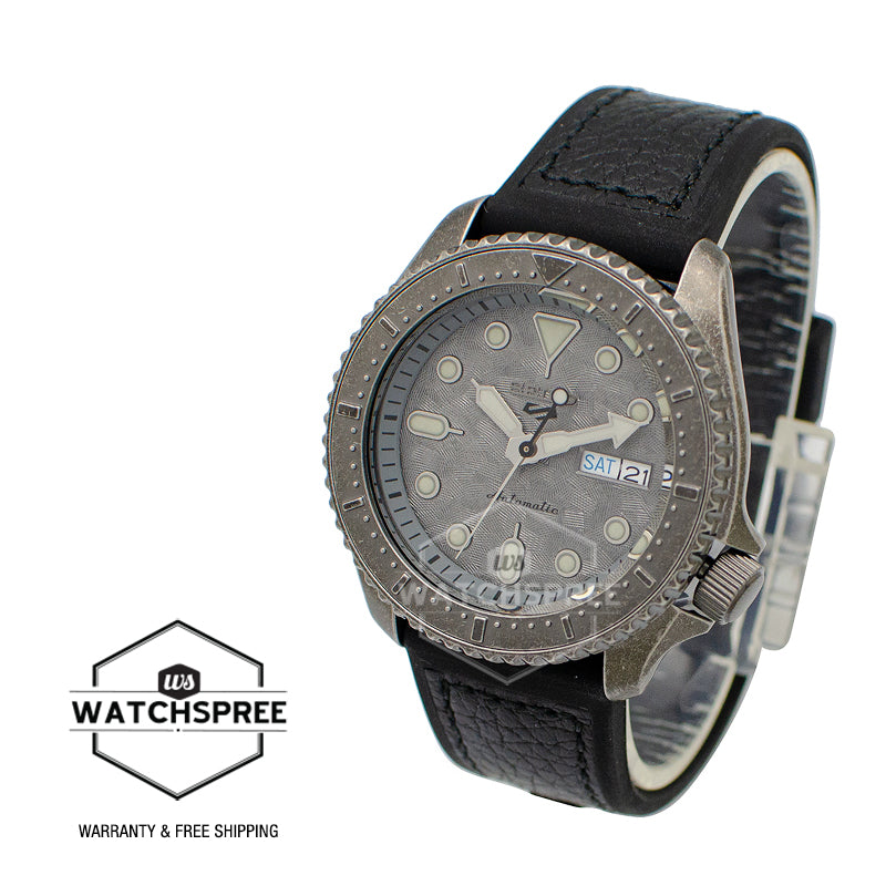 Seiko 5 Sports Automatic Black Calfskin + Silicone Strap Watch SRPE79K1 (LOCAL BUYERS ONLY)