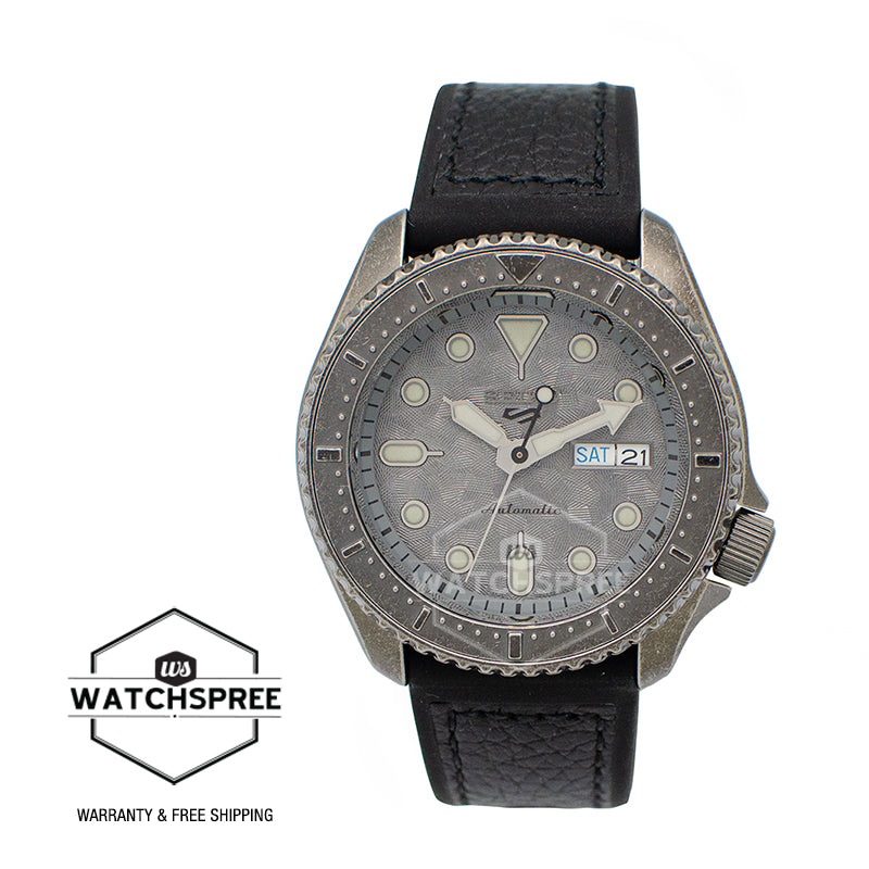 Seiko 5 Sports Automatic Black Calfskin + Silicone Strap Watch SRPE79K1 (LOCAL BUYERS ONLY)