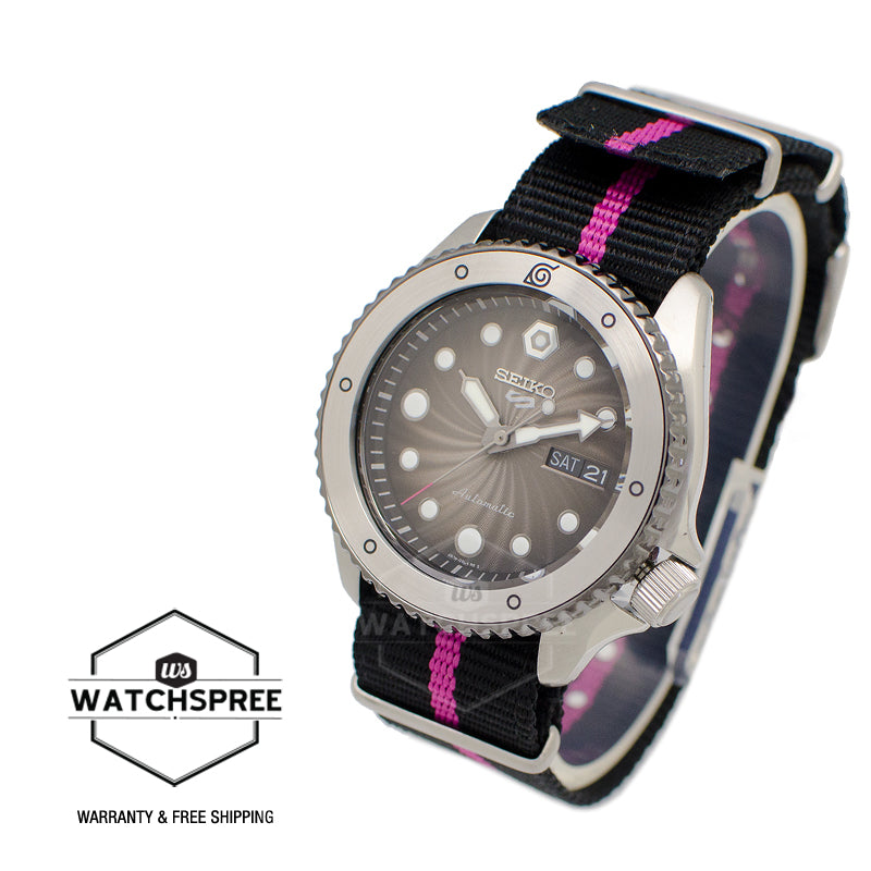Seiko 5 Sports NARUTO & BORUTO Limited Edition (BORUTO UZUMAKI) Black Nylon Strap Watch SRPF65K1 (LOCAL BUYERS ONLY)