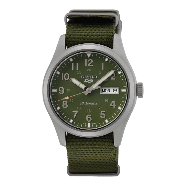 Seiko 5 Sports Automatic Green Nylon Strap Watch SRPG33K1 (LOCAL BUYERS ONLY)