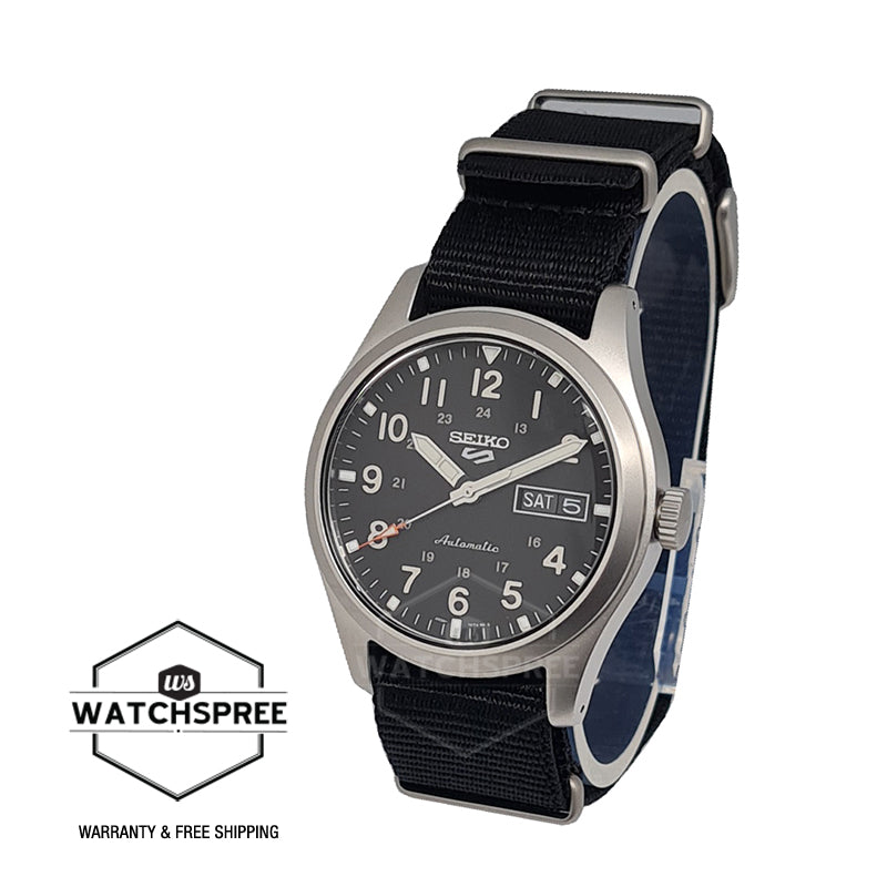 Seiko 5 Sports Automatic Black Nylon Strap Watch SRPG37K1 (LOCAL BUYERS ONLY)