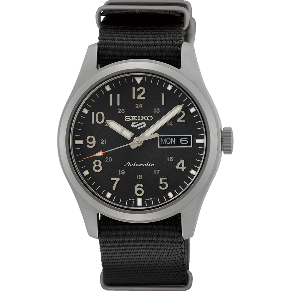 Seiko 5 Sports Automatic Black Nylon Strap Watch SRPG37K1 (LOCAL BUYERS ONLY)