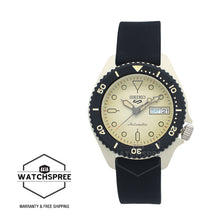 Load image into Gallery viewer, Seiko 5 Sports Automatic Black Silicone Strap Watch SRPG71K1
