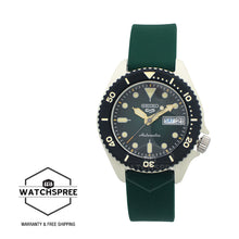 Load image into Gallery viewer, Seiko 5 Sports Automatic Dark Green Silicone Strap Watch SRPG73K1

